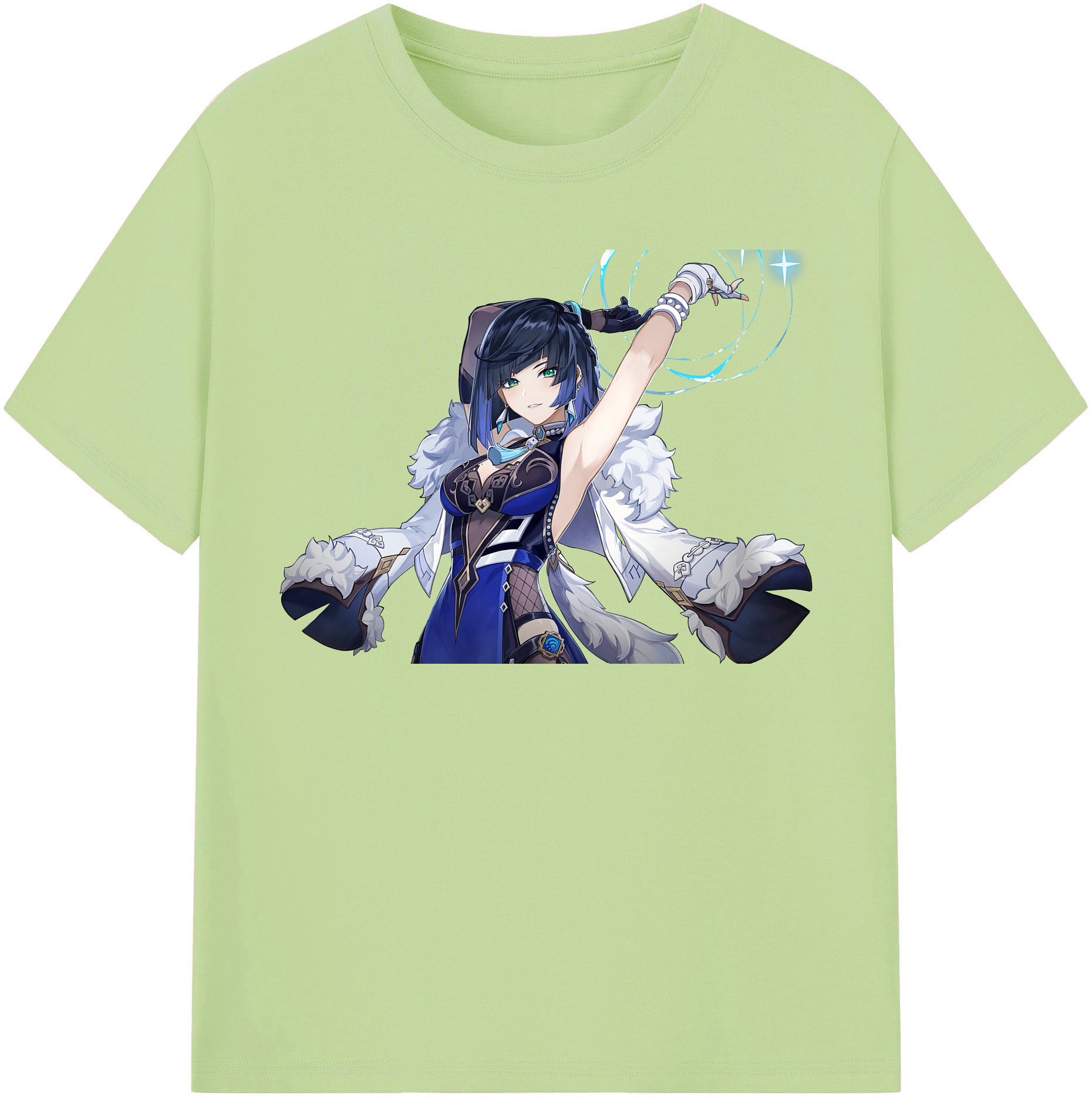 げんし神 夜兰 やらん genshin Yaran 綿100％半袖Tシャツ（フロントプリント）
